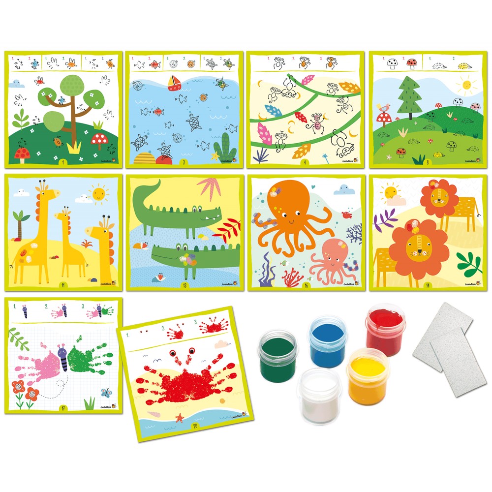 Set Creativ Pictura cu amprente, 2-5 ani, Ludattica 2