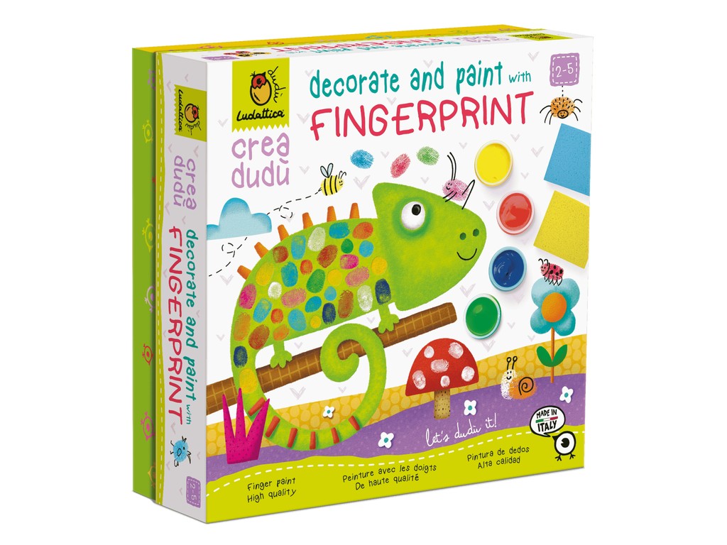 Set Creativ Pictura cu amprente, 2-5 ani, Ludattica