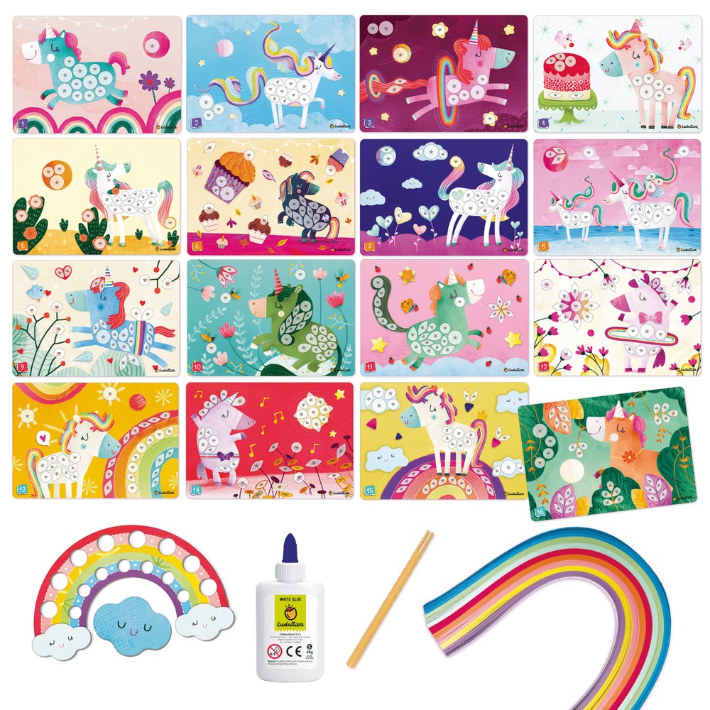 Set Creativ Unicorni Magici Descoperă Arta Quilling-ului, +5 ani, Ludattica 2