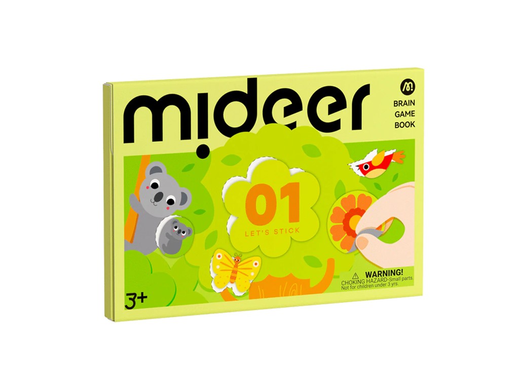 Set de activități cu exerciții de lipire stickere, tăiere și decupare a hârtiei, Let’s Play with Stickers, Nivel 01 Începător