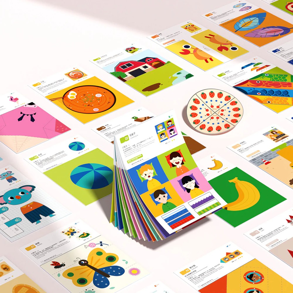 Set de activități cu exerciții de lipire stickere, tăiere și decupare a hârtiei, Let’s Play with Stickers, Nivel 02 Mediu 3