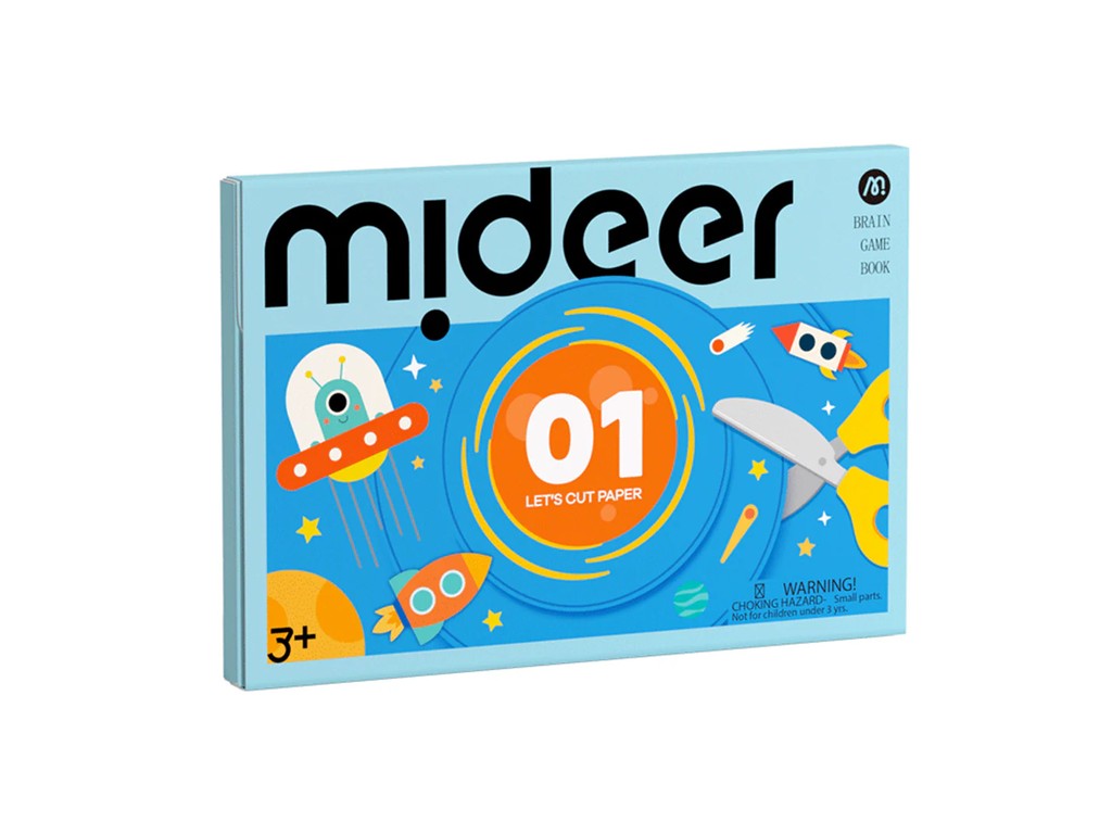 Set de activități cu exerciții de tăiere și decupare a hârtiei, Let’s Cut Paper, Nivel 01 Începător