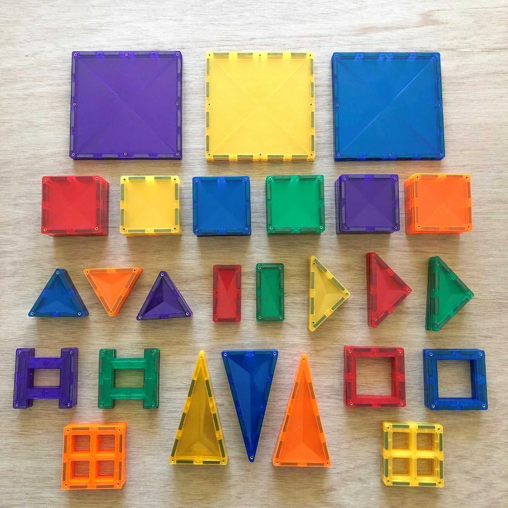 Set de construcție magnetic, 102 piese, Creative Pack, Connetix Tiles 11