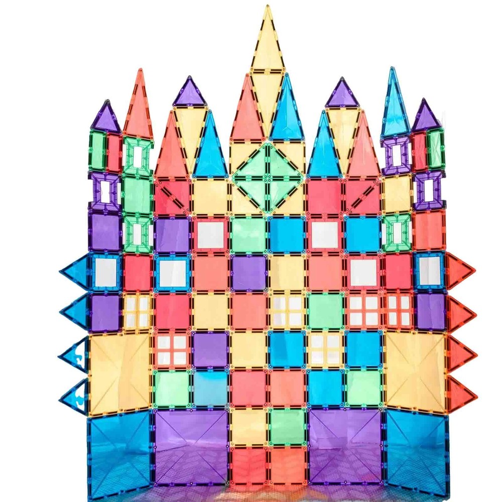 Set de construcție magnetic, 102 piese, Creative Pack, Connetix Tiles 12