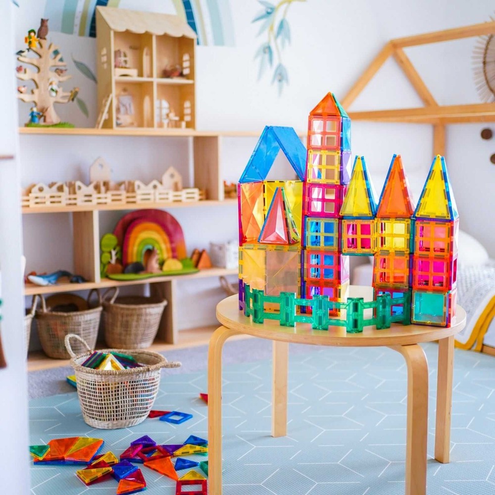 Set de construcție magnetic, 102 piese, Creative Pack, Connetix Tiles 3