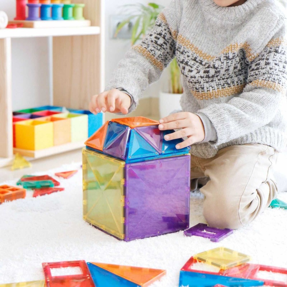 Set de construcție magnetic, 102 piese, Creative Pack, Connetix Tiles 7