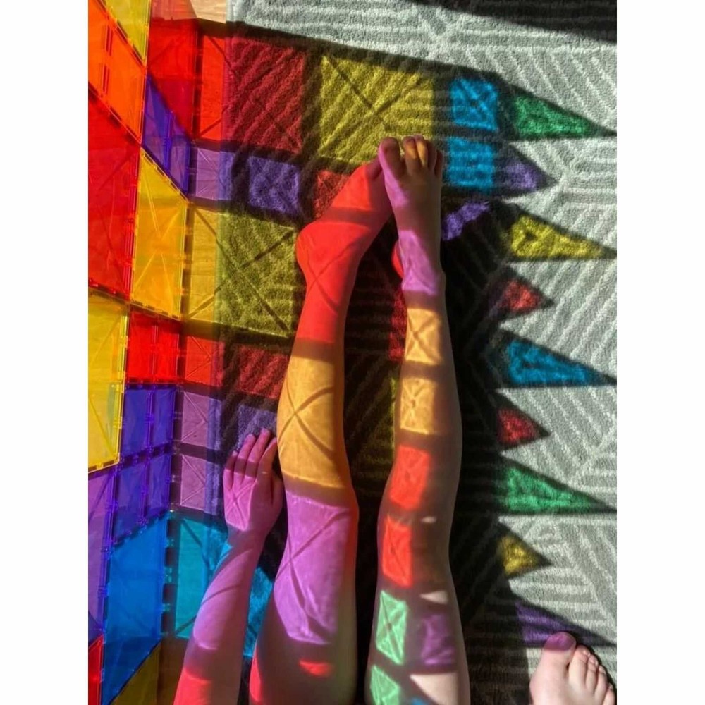 Set de construcție magnetic, 120 piese, pastel, Creative Pack, Connetix Tiles 7