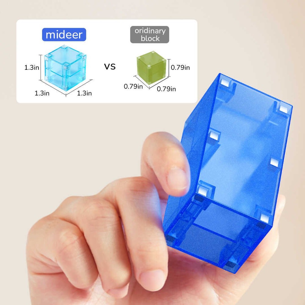 Set de construcție magnetic, 46 piese colorate 9