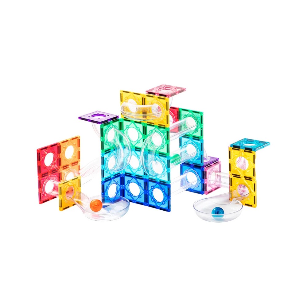 Set de construcție magnetic, marble run, 100 piese 2