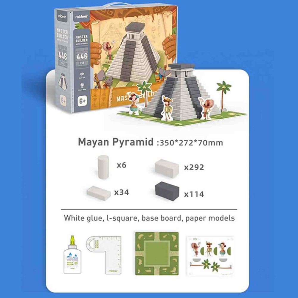 Set de construcție, Master Builder, Piramida mayașă, 446 piese 9