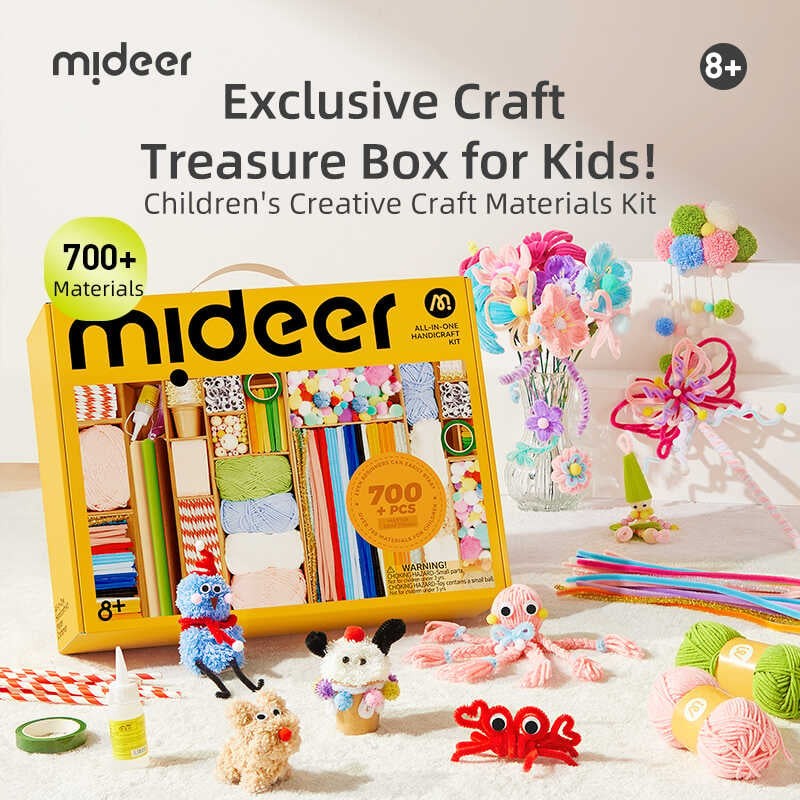 Set de creație cu 700 de piese art craft, pentru copii 7