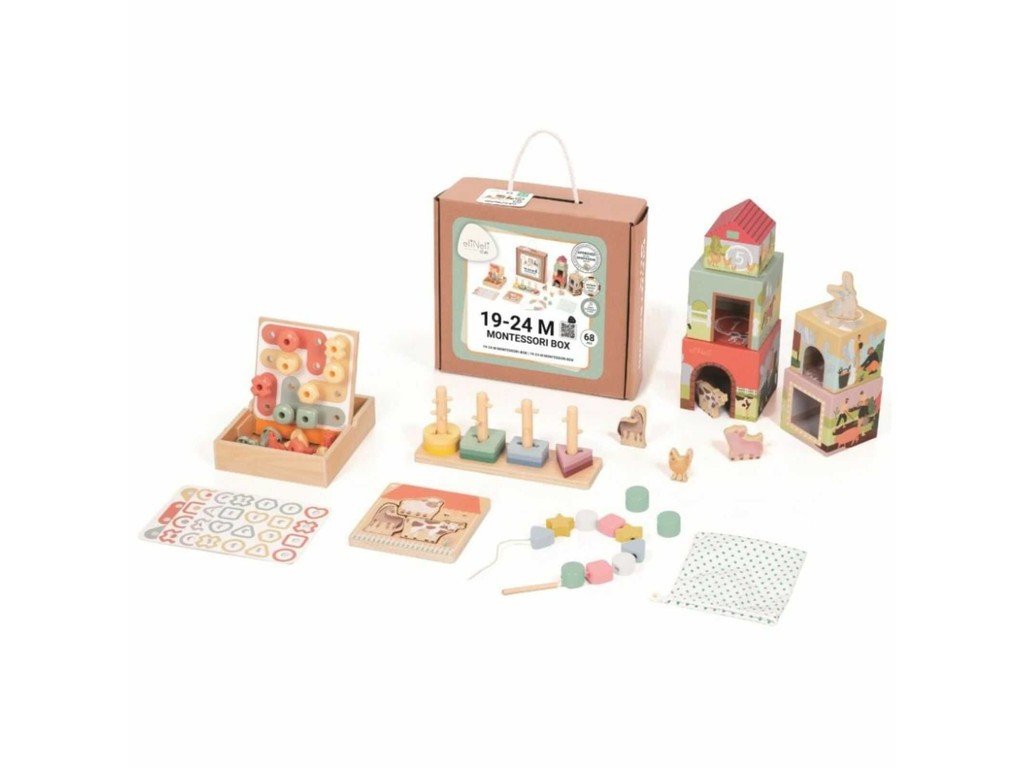 Set de jucării Montessori pentru copii 1.5 ani (19 24 luni), Cutie educativă, Box