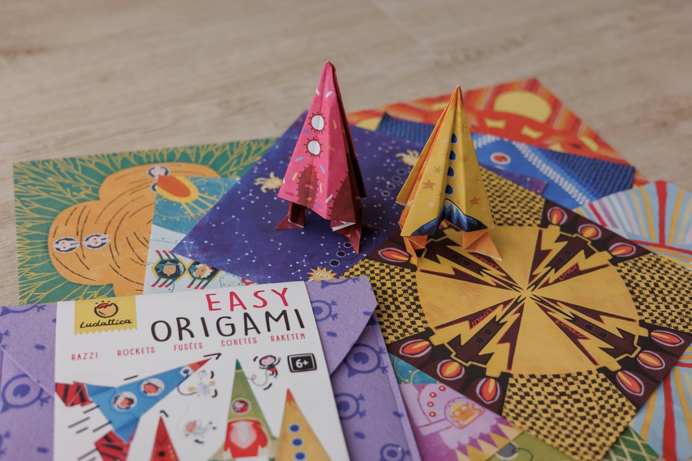 Set îndemânare Origami începători Rachete, Ludattica, +6 ani 4