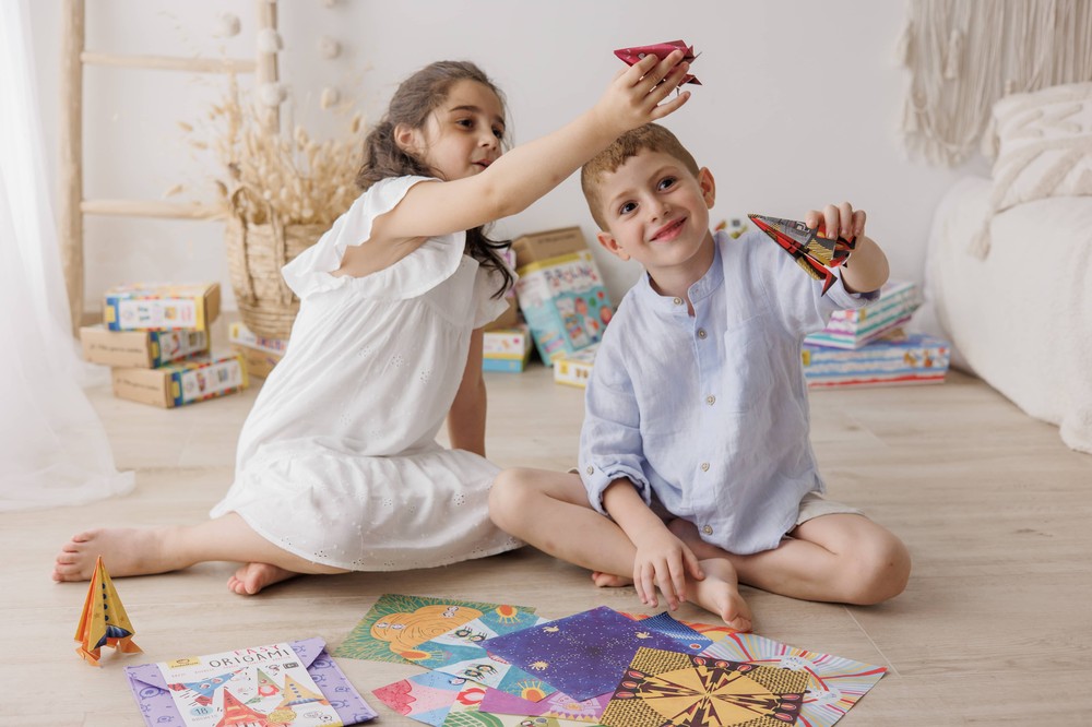 Set îndemânare Origami începători Rachete, Ludattica, +6 ani 6