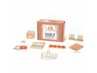 Set Montessori, Jucării Educative Matematică și Alfabet, pentru copii de la 2 ani +, Box