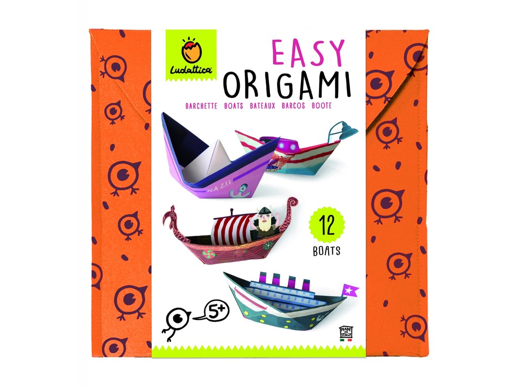 Set Origami începători Bărcuțe, Ludattica, 4-5 ani +