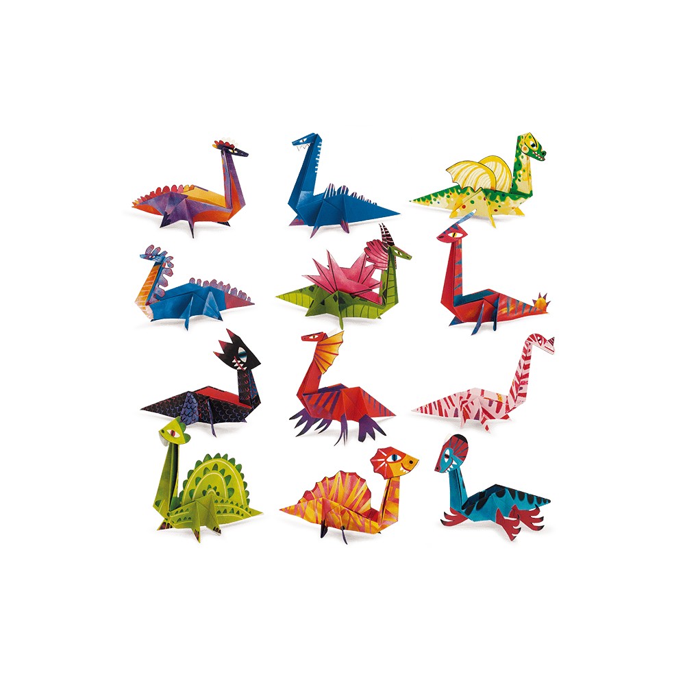 Set Origami începători Dinozauri, Ludattica, 6-7 ani + 2