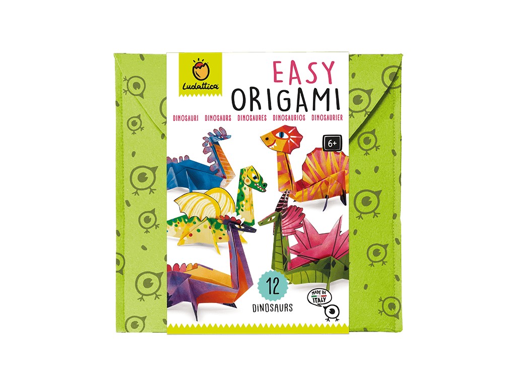 Set Origami începători Dinozauri, Ludattica, 6-7 ani +