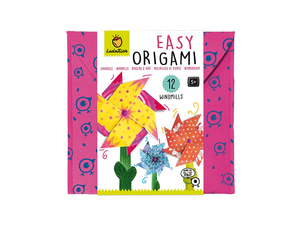 Set Origami începători Moriști de vânt, Ludattica, 5 ani+