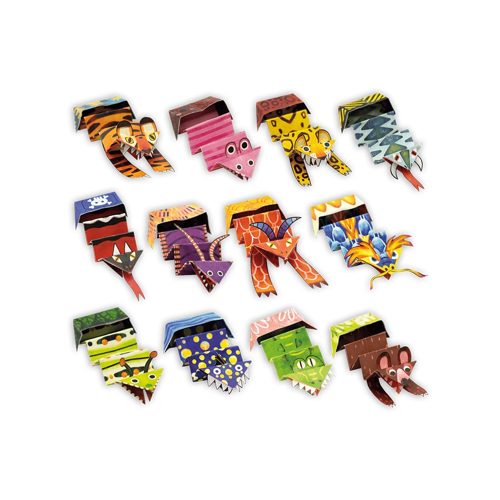 Set Origami începători Origami săltăreți Surpriza!, Ludattica, +6 ani 2