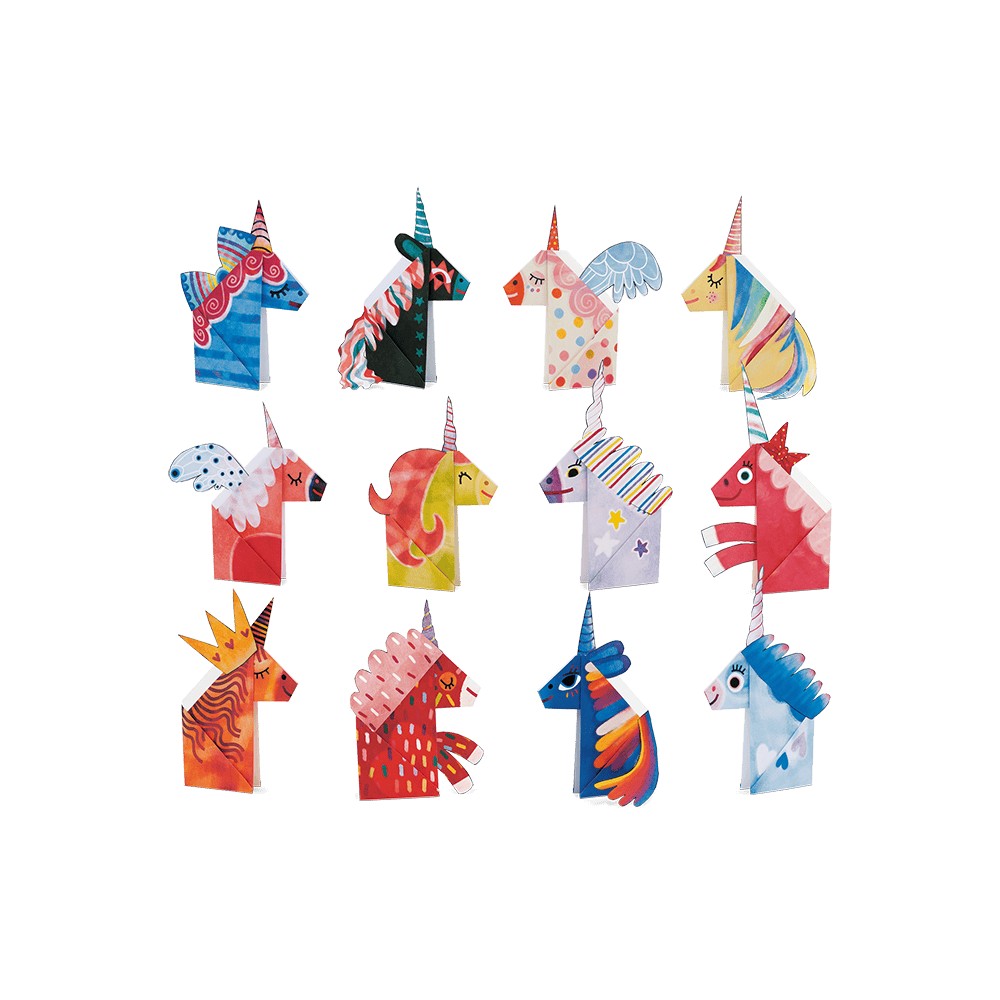 Set Origami începători Unicorni, Ludattica, +5 ani 2