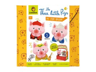 Set Origami teatru de păpuși Cei 3 purceluși, Ludattica