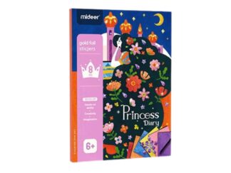 Set stickere cu foiță de aur, autocolant, Princess Diary, 8 buc set