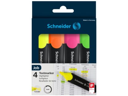Set Textmarker Schneider Job 4 culori