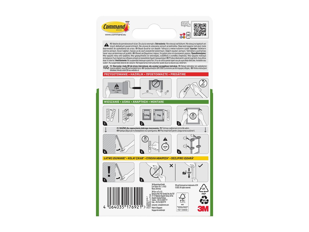 Sistem tip arici susținere tablouri mare 3M Command 3