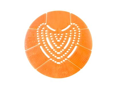 Sită pentru pișoare din silicon parfumat portocaliu