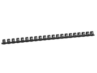 Spirală 14 mm din plastic negru