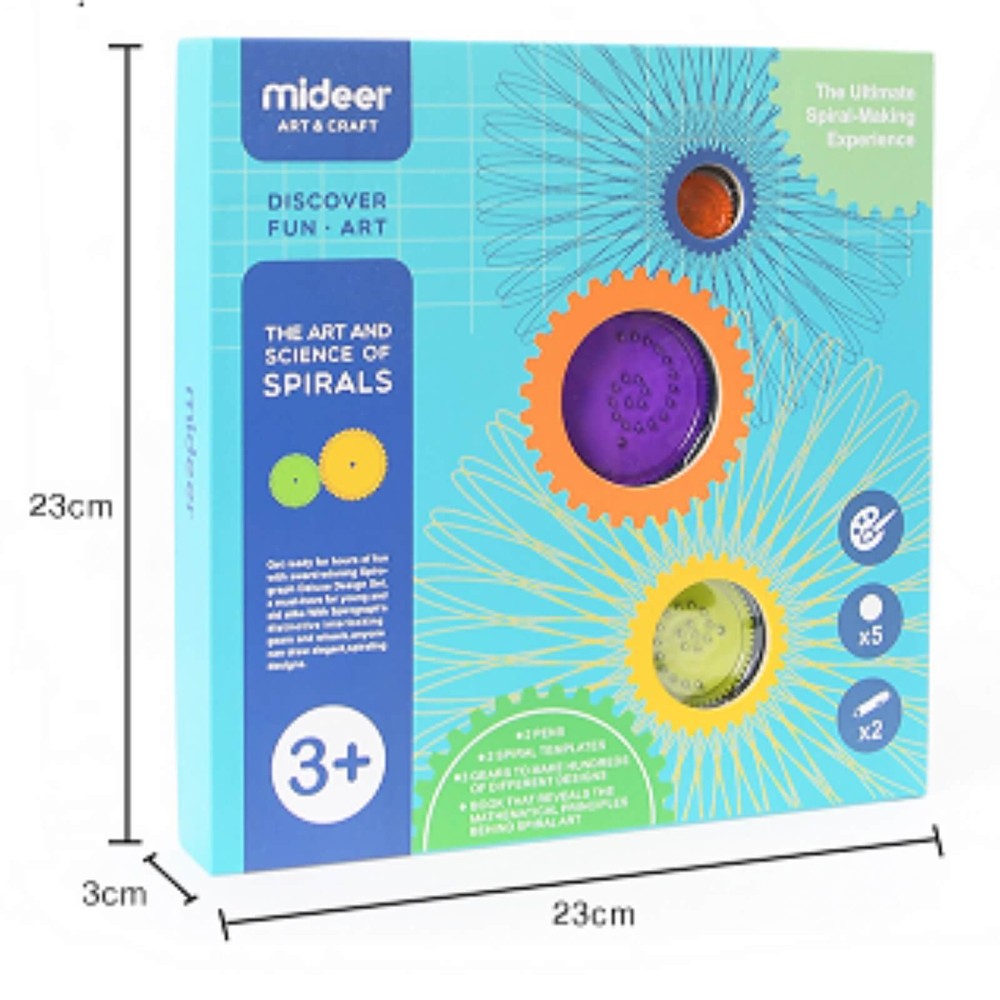 Spirograf, Set Șabloane Desen, Arta și Știința Spiralelor 10