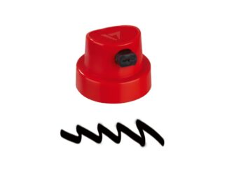 Spray cap Flat Artist red/black