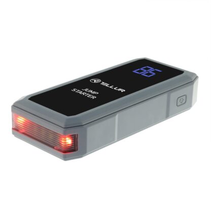Starter auto portabil Tellur, 12V, 1500A, baterie externă, 16800mAh, lanternă, gri 9