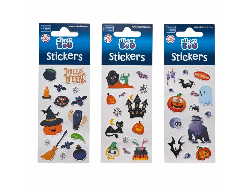Stickere copii, Set abțibilduri cu tematică Halloween, Autocolante decorative