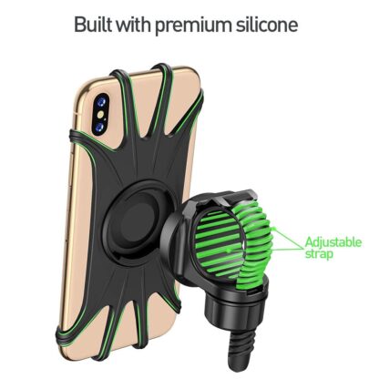 Suport detașabil Tellur de telefon 4″-6.5″ pentru bicicletă BPH100, negru 3