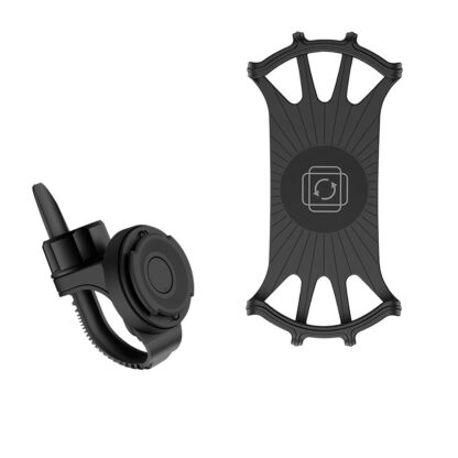 Suport detașabil Tellur de telefon 4″-6.5″ pentru bicicletă BPH100, negru 4