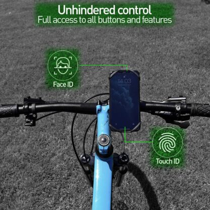 Suport detașabil Tellur de telefon 4″-6.5″ pentru bicicletă BPH100, negru 7