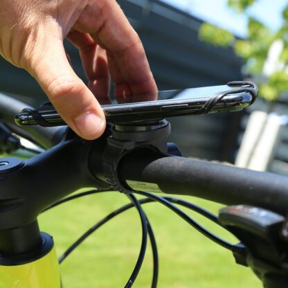 Suport detașabil Tellur de telefon 4″-6.5″ pentru bicicletă BPH100, negru 8