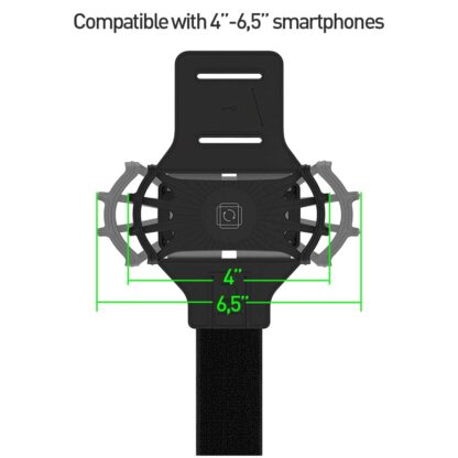 Suport detașabil Tellur de telefon 4″-6.5″ pentru braț A100, negru 2