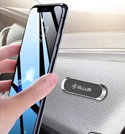 Suport magnetic de telefon cu adeziv, Tellur MCM8, gri 2