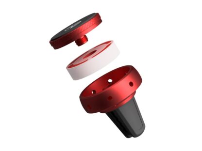 Suport magnetic de telefon pentru ventilație FreshDot, Odorizant Bubble Gum, roșu 3