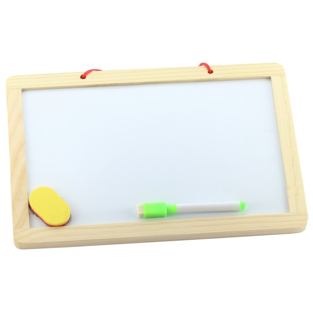 Tablă Magnetică pentru copii, cu 2 fețe și ramă din lemn, 44 x 33 cm 5