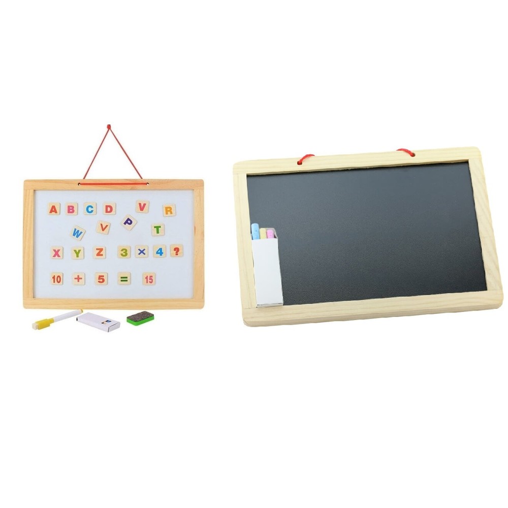 Tabliță magnetică pentru scris și desenat cu cifre, litere și tangram, 33 x 23cm 6