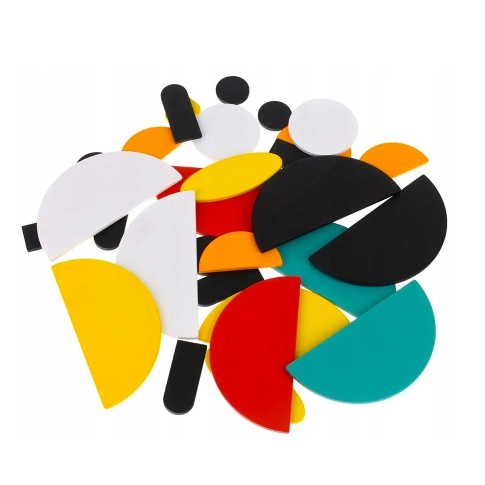 Tangram ZE Geoanimo, Joc din Lemn, 30 piese, Educativ, Forme Geometrice, Creativ, Shapes 5