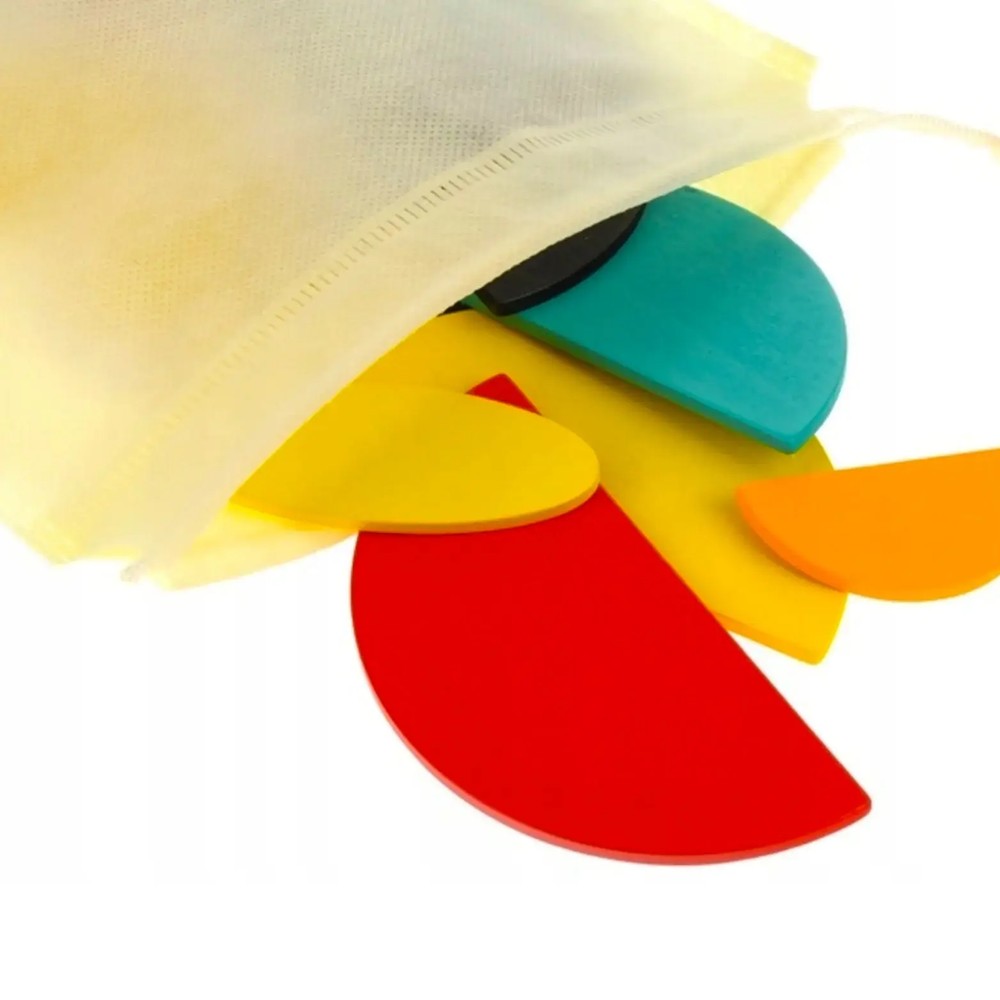 Tangram ZE Geoanimo, Joc din Lemn, 30 piese, Educativ, Forme Geometrice, Creativ, Shapes 8