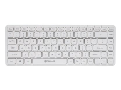 Tastatură fără fir Tellur, Mini, Alb