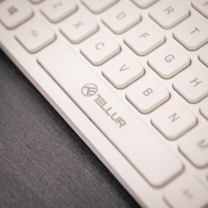 Tastatură fără fir Tellur, Mini, Alb 5