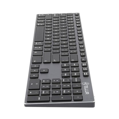 Tastatură fără fir Tellur Shade, Bluetooth, US, Alu, Gri Negru 5