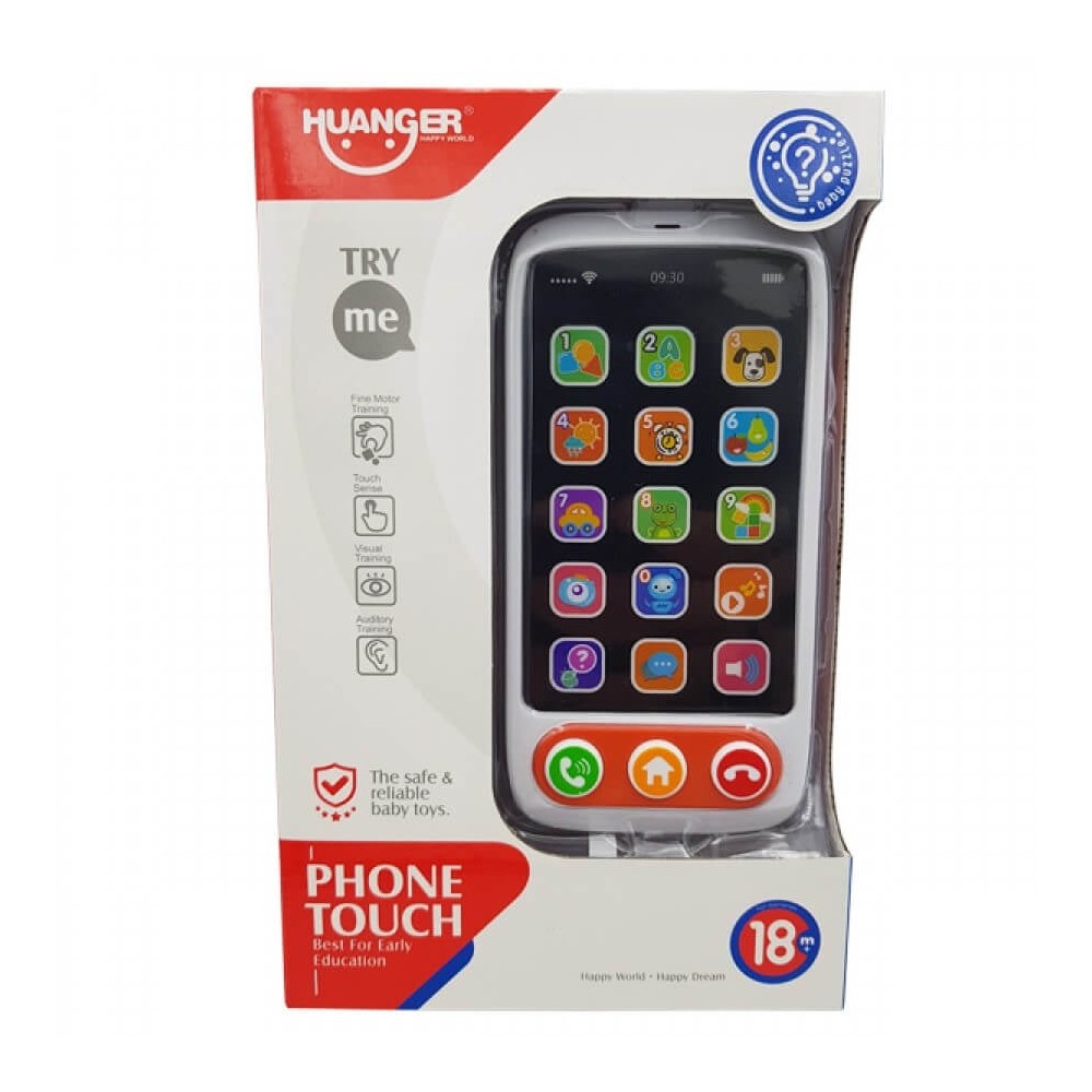 Telefon Smartphone cu Touchscreen, sunete și butoane pentru bebe 3